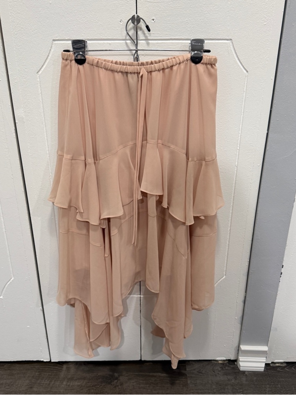 NWT BCBG MaxAzria Bare Pink Ruffle Skirt